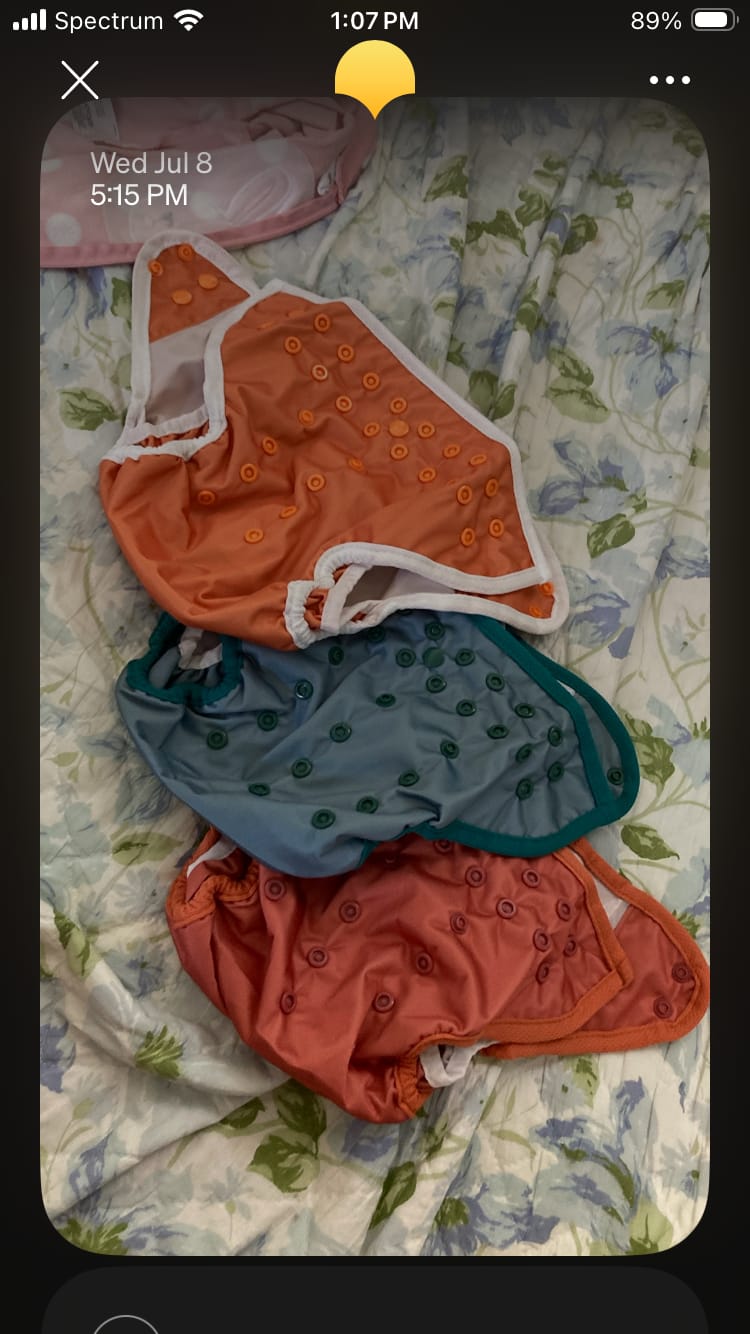 Customer photo review of V1 Reusable Cloth Diaper COVERS