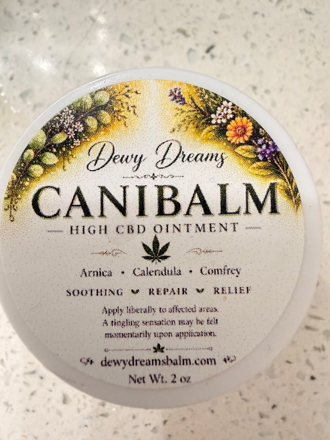 Customer photo review of Canibalm High Ointment