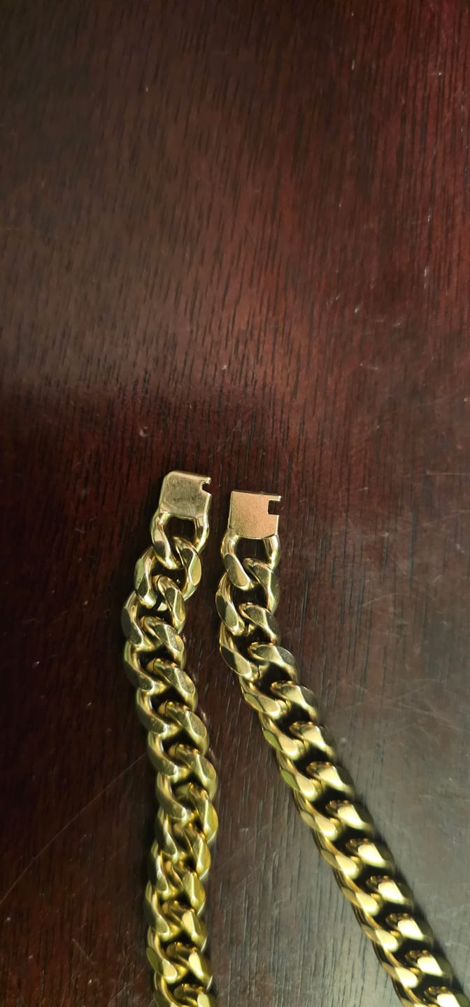 Customer photo review of Chaîne Cubaine 8mm (Or)