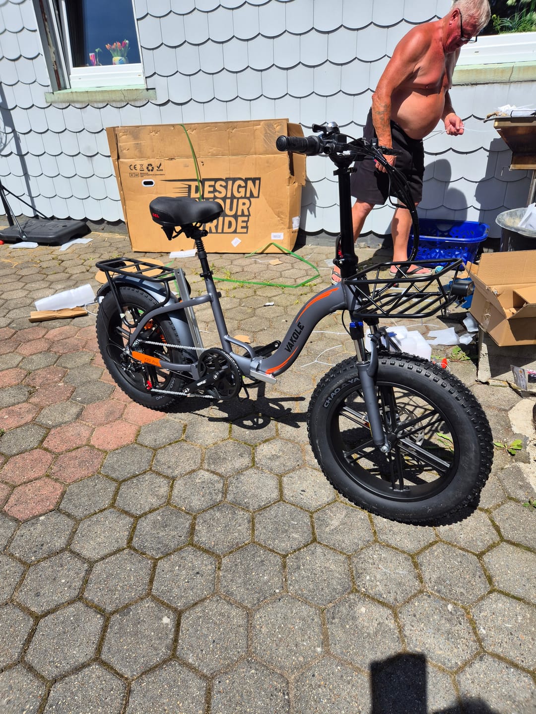 Customer photo review of Vakole Y20 Pro 20" Fat Bike 1440Wh Foldable Step-through E-bike 48V 30Ah Battery