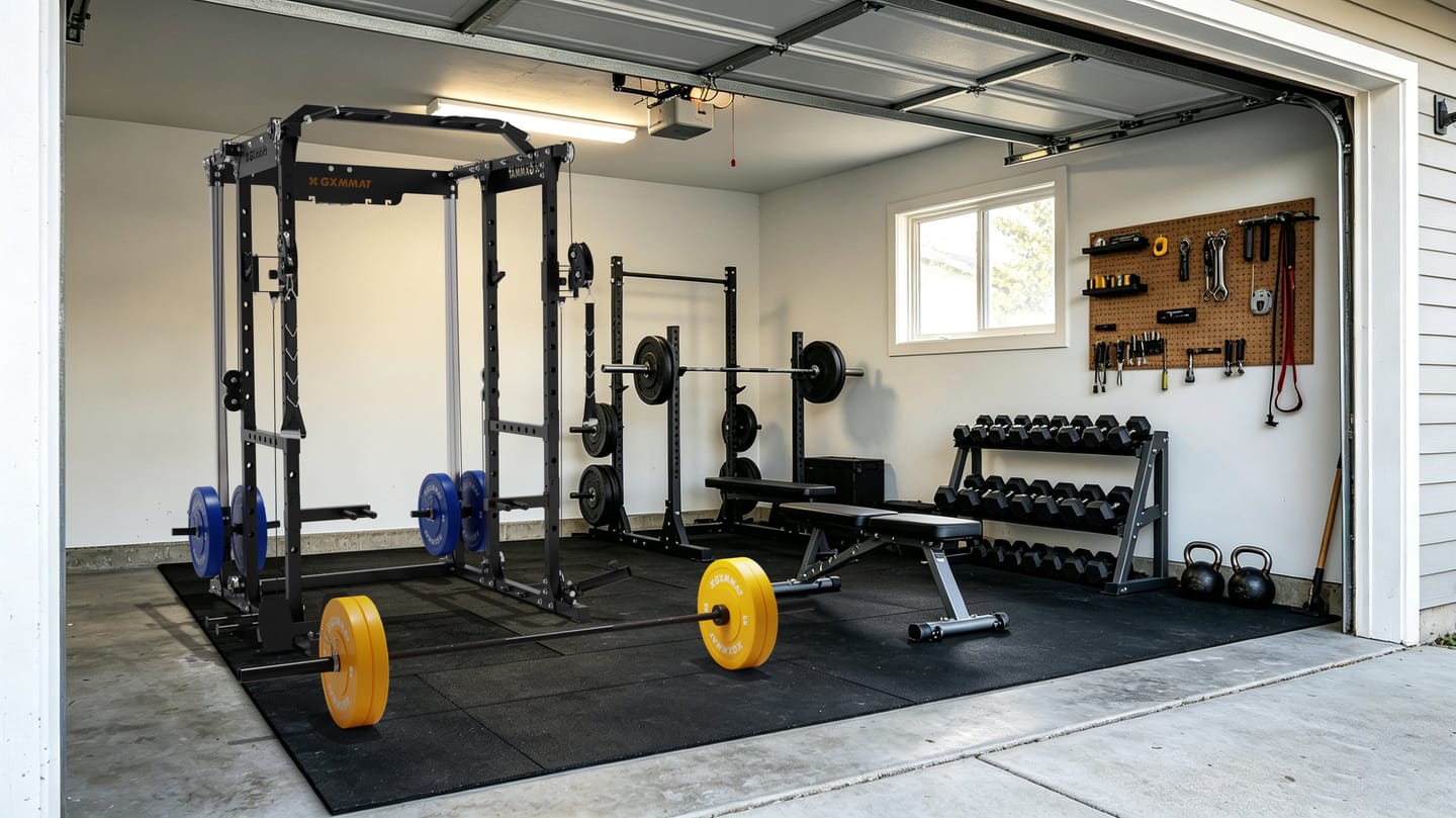 Customer photo review of GXMMAT X6 Power Rack + Weight Bench + Barbell Package