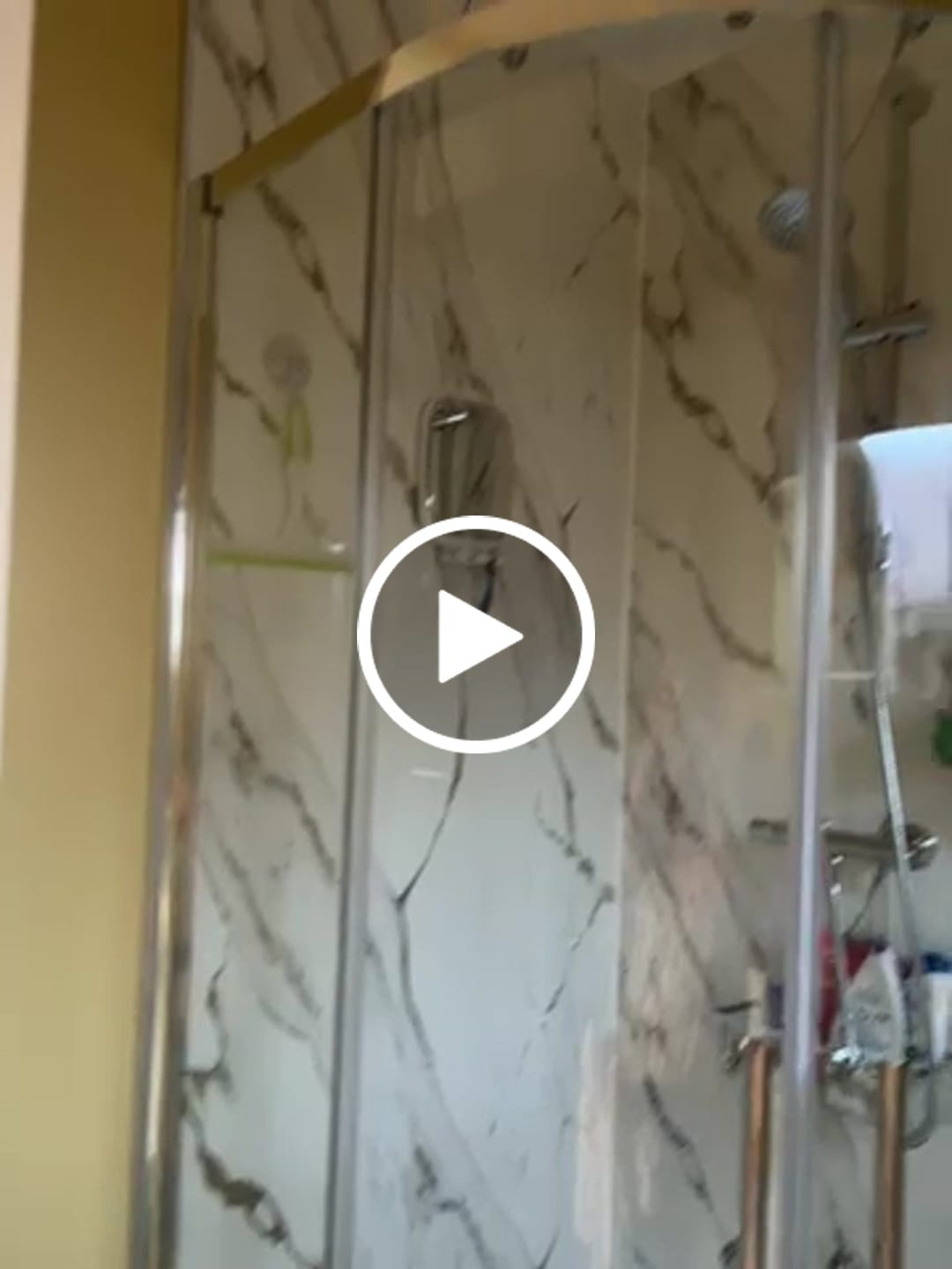 Customer video review of 10mm Silvara Marble Gloss Shower Panel 1M x 2.4M