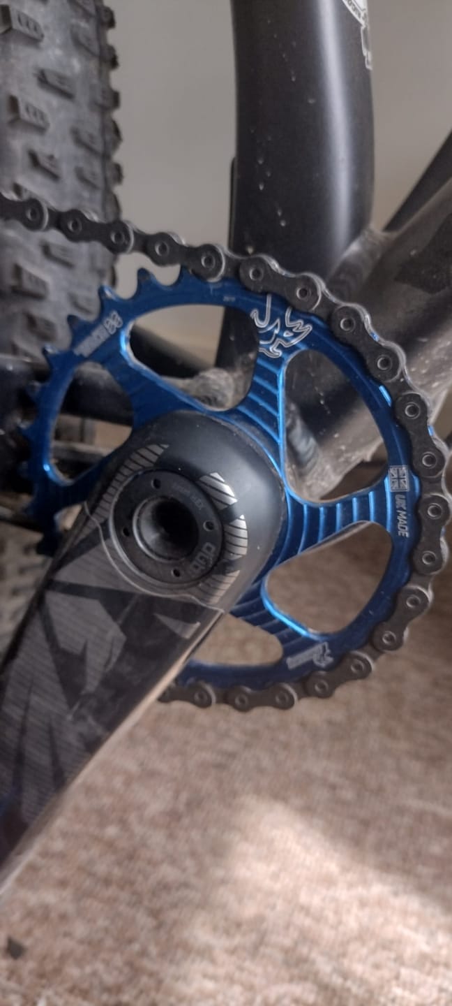 Customer photo review of SRAM 3-Bolt 6mm OFFSET Raptor Chainring - UK MADE