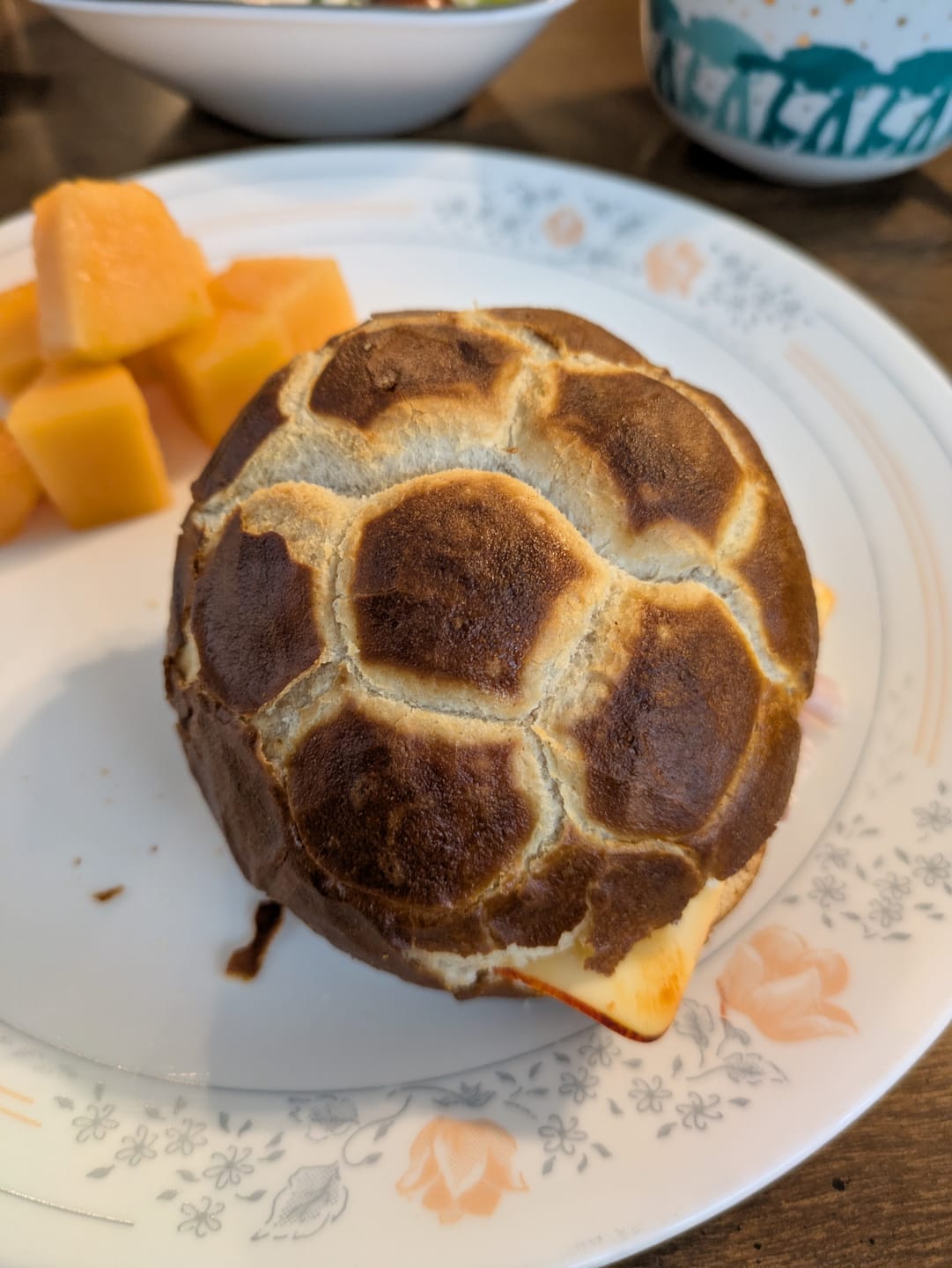 Customer photo review of Pretzel Sandwich Rolls (5 pack)