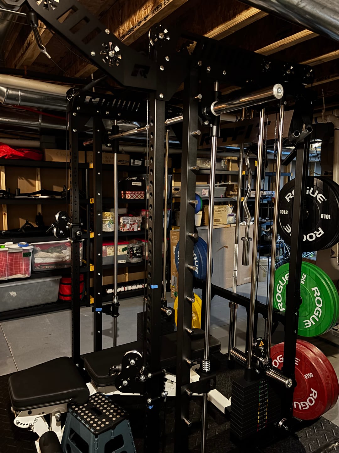 Customer photo review of RitFit M1 PRO Multi-Functional Smith Machine with Cable Crossover System and Squat Rack for Home Gym