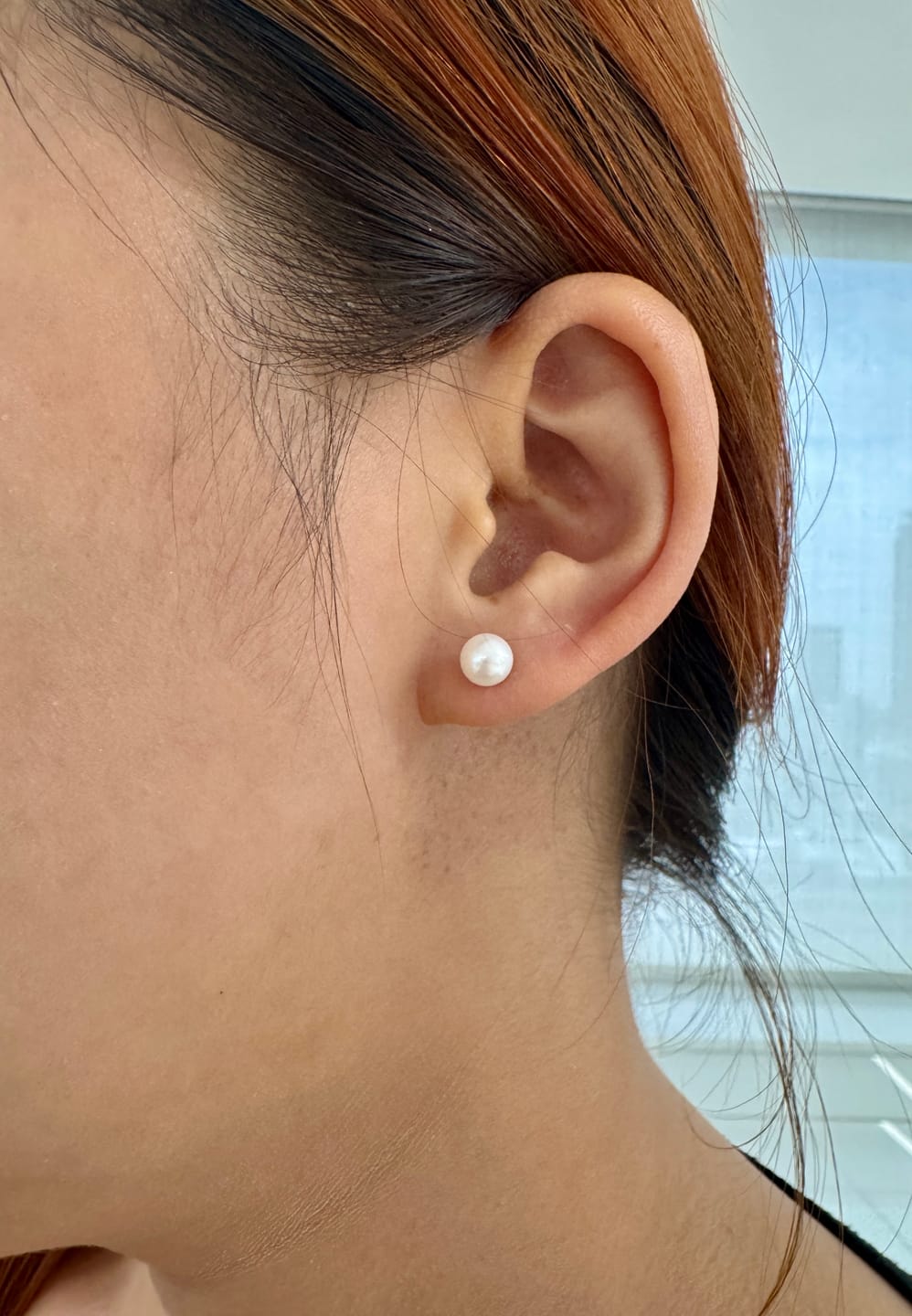 Customer photo review of Pearl Studs