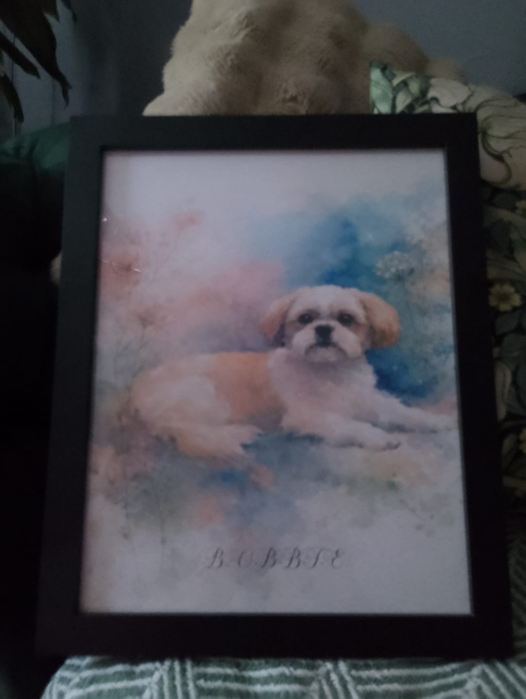 Customer photo review of Watercolour -  Personalised Poster