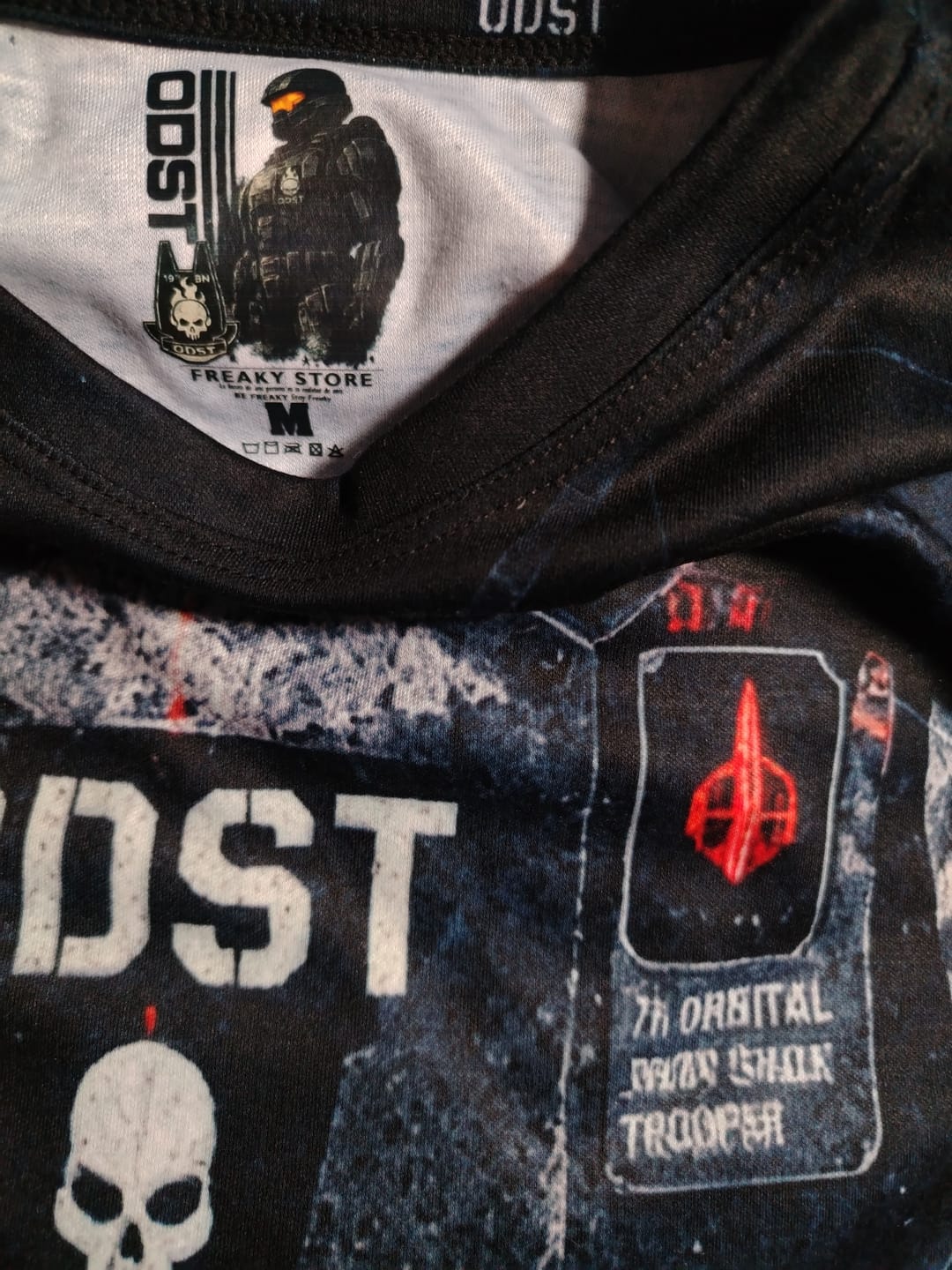 Customer photo review of Playera Full Print ODST Shadow