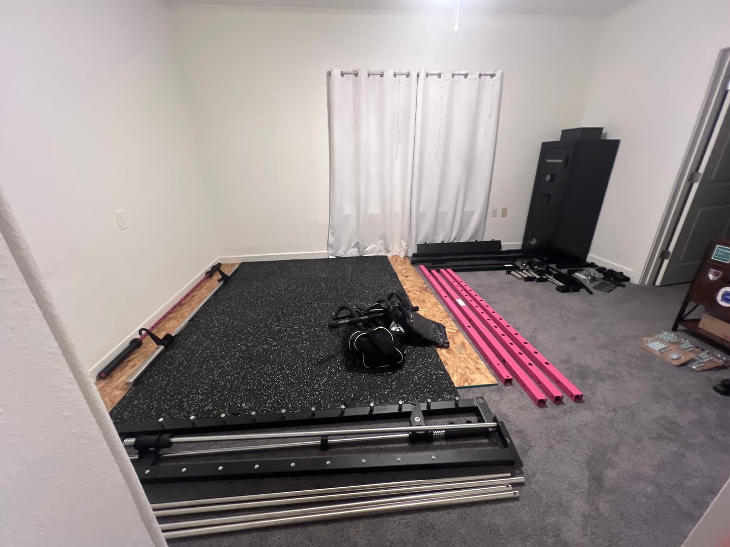 Customer photo review of RitFit Rubber Flooring Gym Mats Interlocking Tiles 0.25'' Thickness