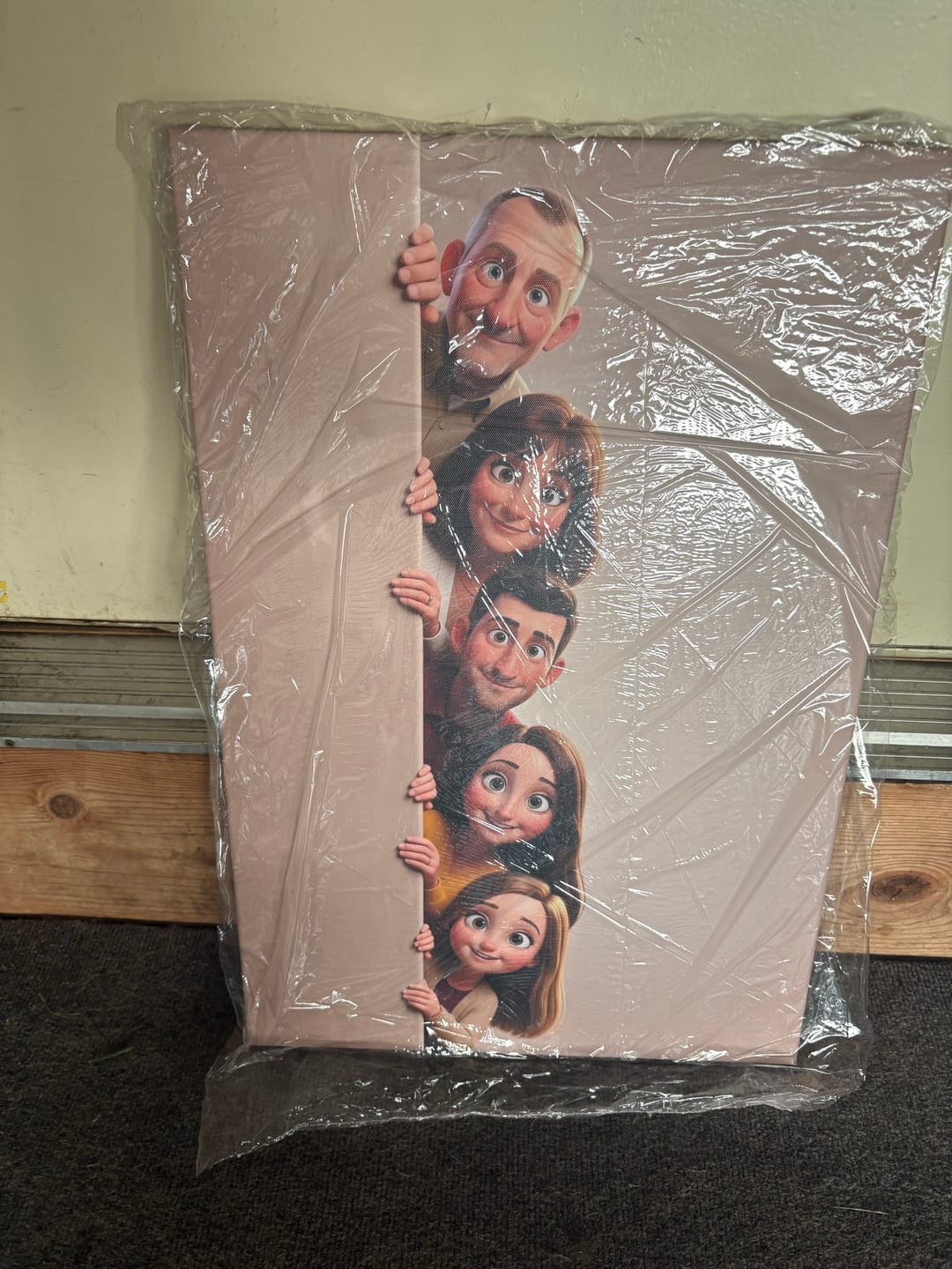 Customer photo review of Personalized Canvas - Animated Wall