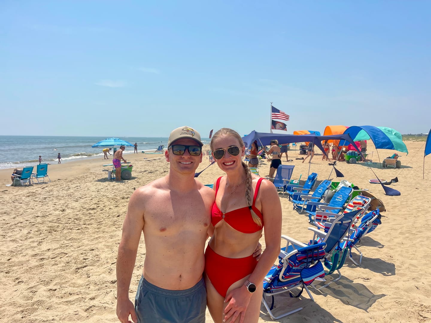 Customer photo review of BRIDGET Scarlet Red Princess Bikini Top