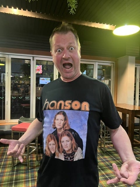 Customer photo review of Hanson Band Tee Black