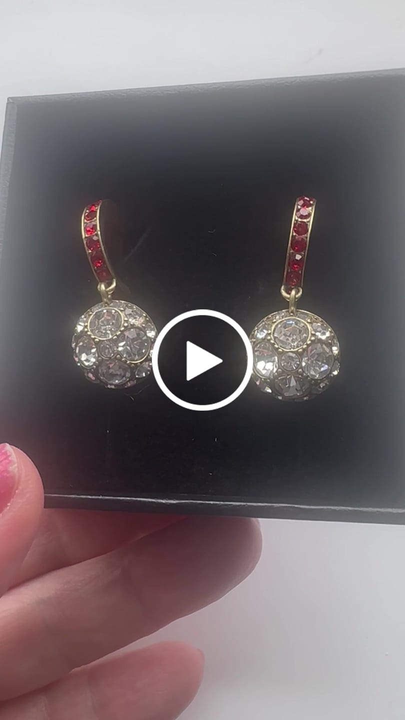 Customer video review of Heidi Daus®"Classic Cuties" Crystal Drop Earrings