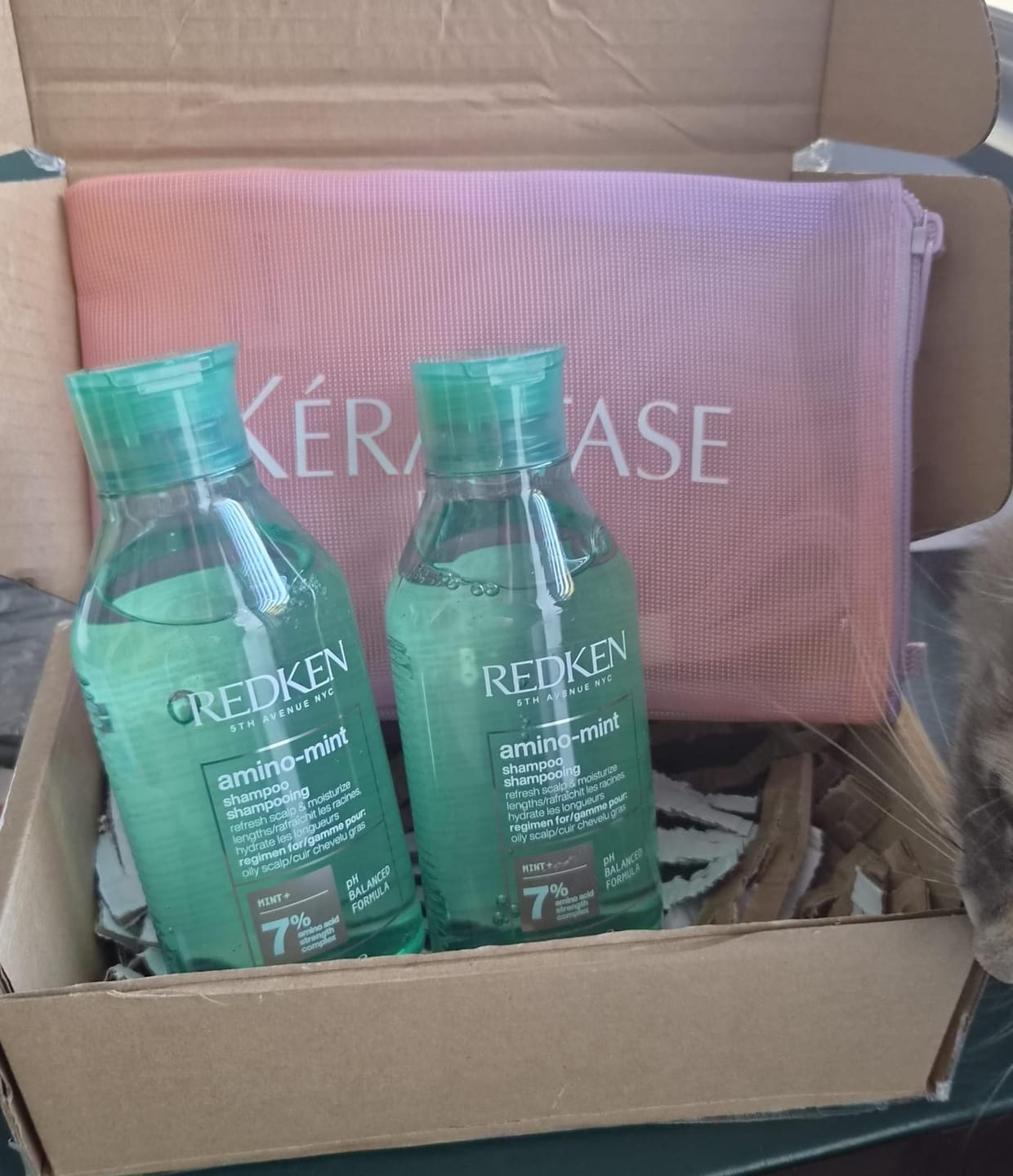 Customer photo review of Redken Amino-Mint Cooling Shampoo 300ml - Oily Scalp Shampoo