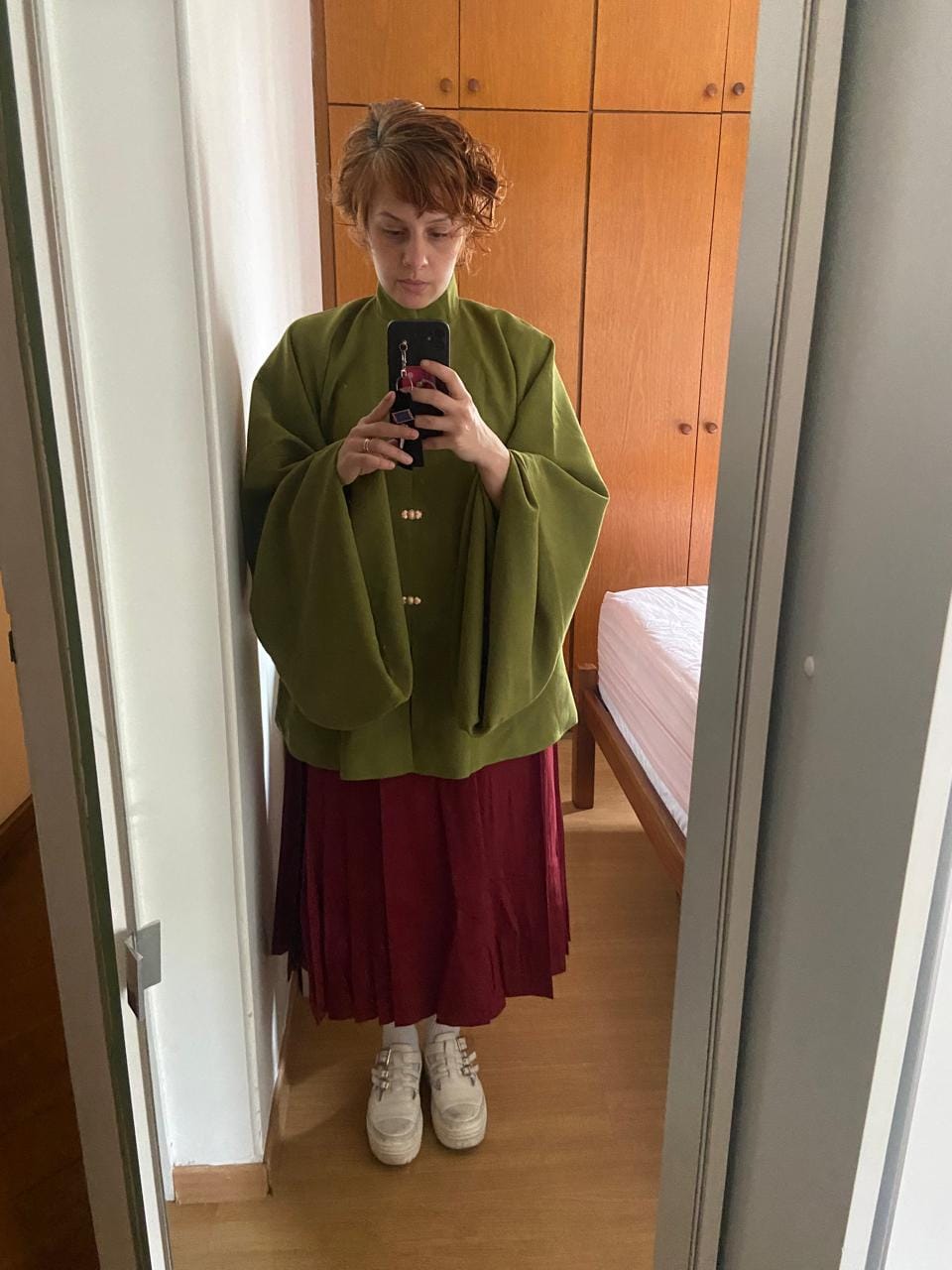Customer photo review of Sen Lin 森林 Forest Fairy Modernized Ming Dynasty Liling Top & Easy-Wear Mamian Set