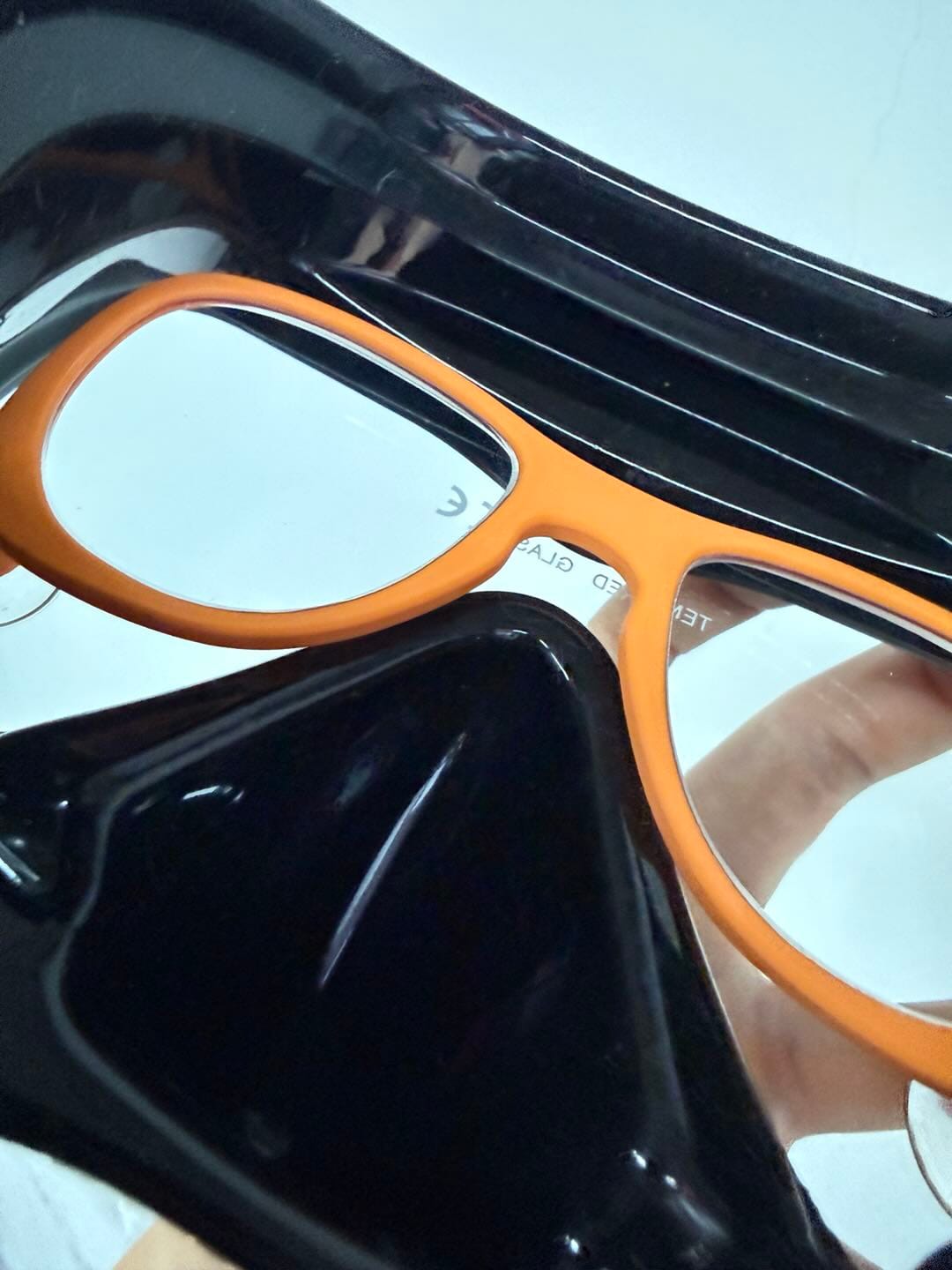Customer photo review of Rx Diving Mask Inserts Ⅱ