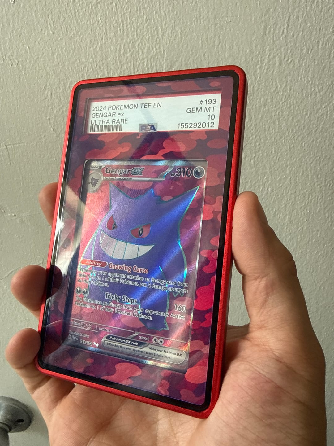 Customer photo review of Gengar ex 0193-162 Full Art Ultra Rare Extended Art Display Cases