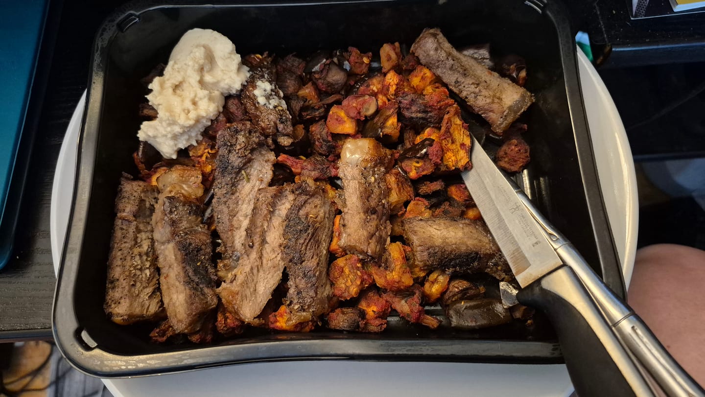 Customer photo review of Mediterranean Beef Bowl with Roasted Eggplant