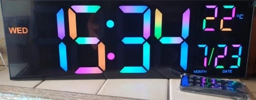 Customer photo review of 16" LED Digital Wall Clock with Remote