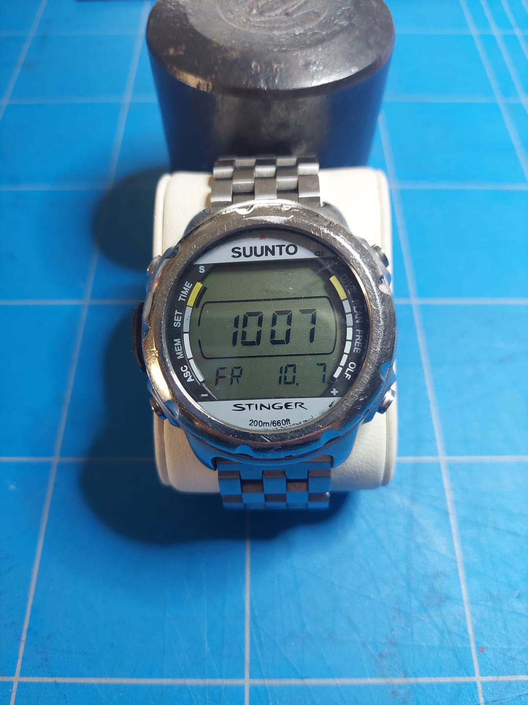 Customer photo review of Suunto Stainless Steel Watch Band - Premium Polished Design