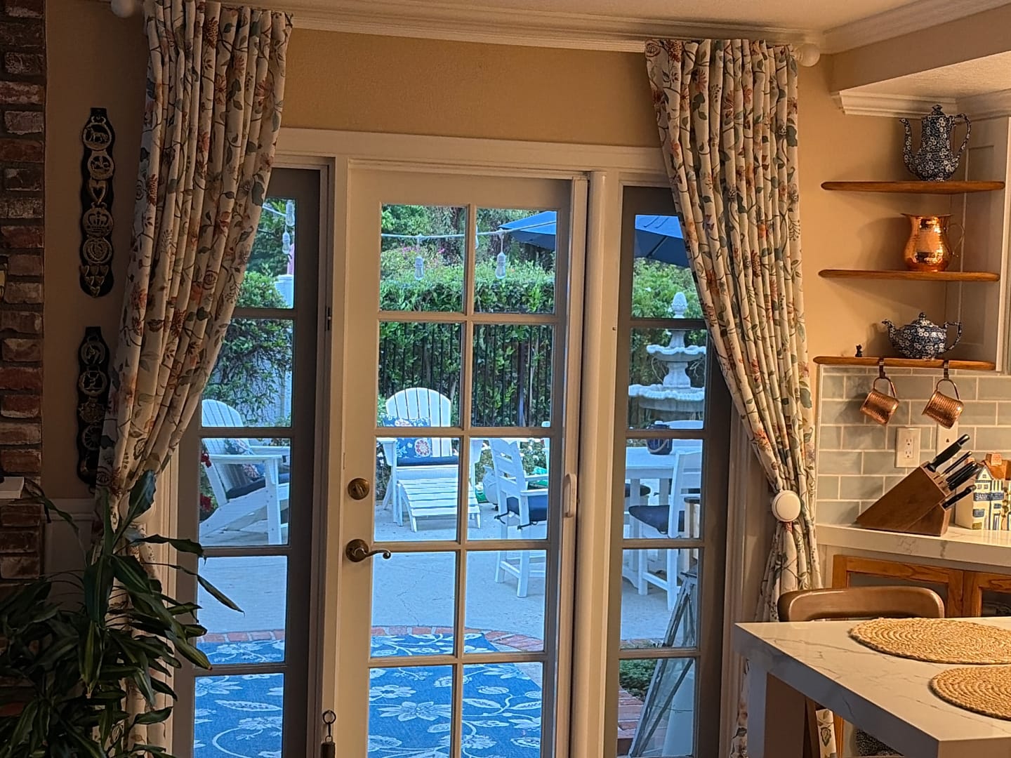 Customer photo review of Hattie Floral Linen Blend Curtains