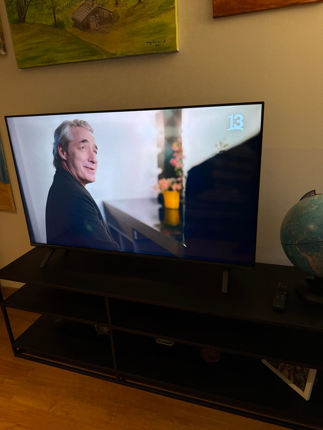 Customer photo review of Rack TV 160 METAL BLACK — Kallfu.cl