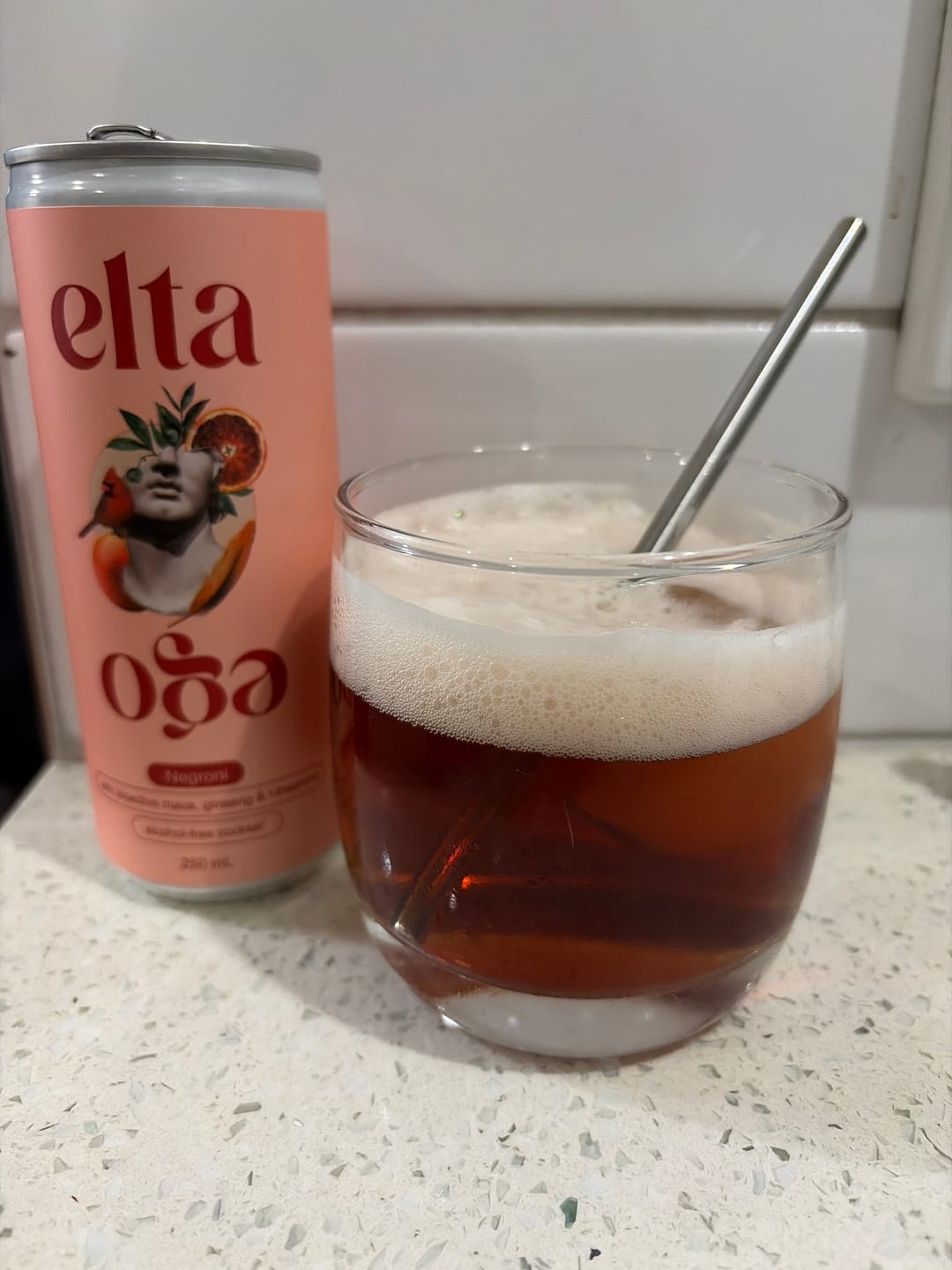 Customer photo review of Non-Alcoholic Negroni
