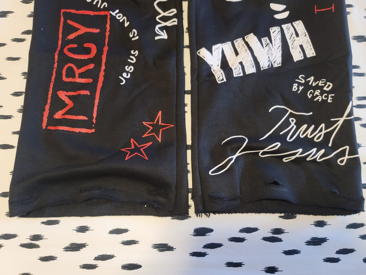 Customer photo review of Written In Grace Sweats