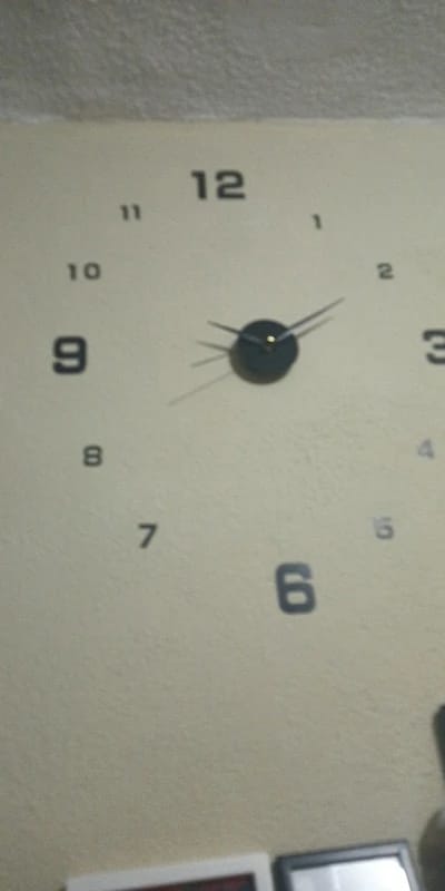 Customer photo review of 3D Frameless DIY Wall Clock
