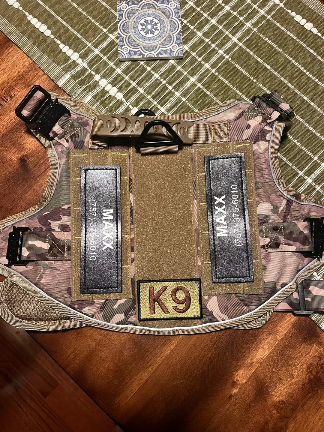 Customer photo review of Team K9® Custom Harness Patch (Printed Pair)