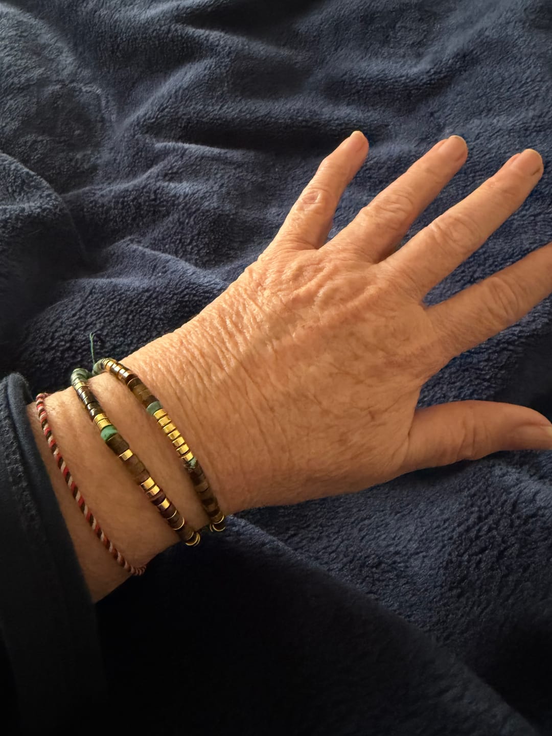 Customer photo review of This Too Shall Pass Morse Code Bracelet