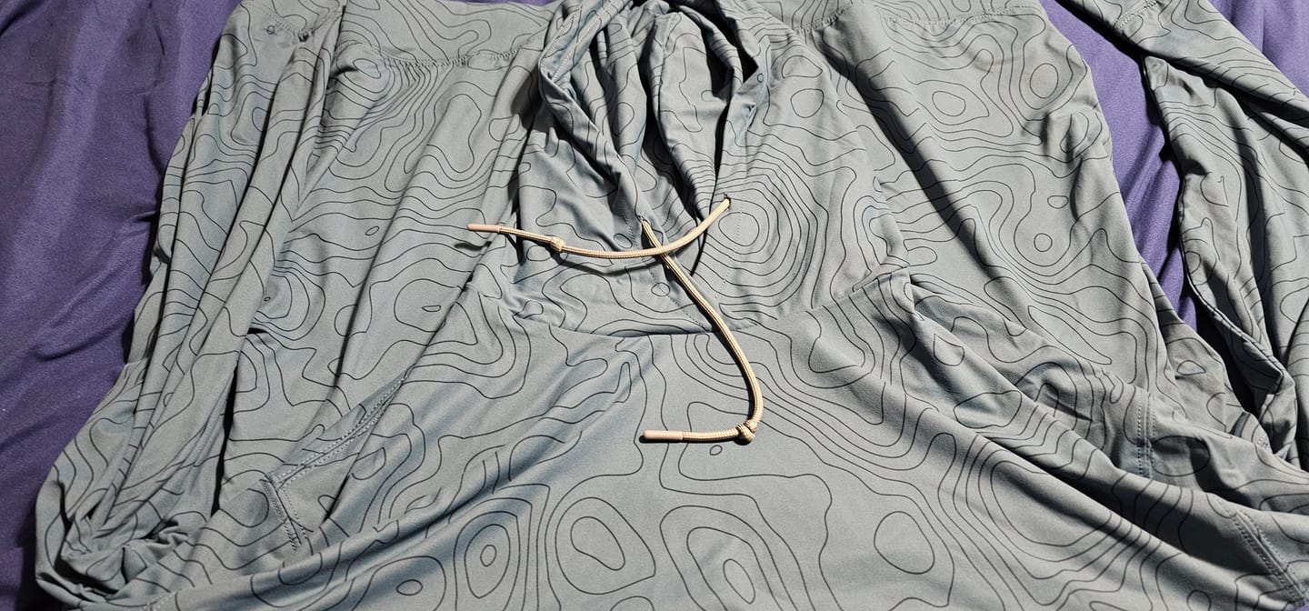Customer photo review of Topo (Inverted) – Performance Hoodie