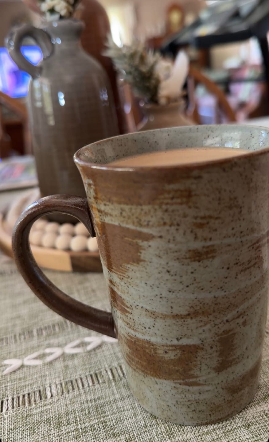 Customer photo review of Vintage Terra Forma Coffee Cups