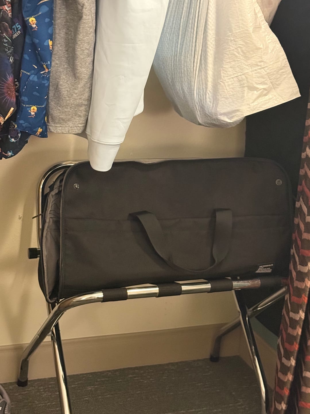 Customer photo review of Black – Garment Duffel
