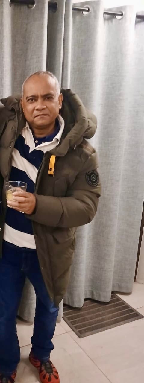 Customer photo review of Long Line Puffer Olive