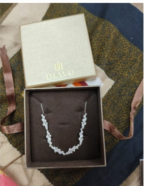 Customer photo review of Flowers of Love Silver Necklace