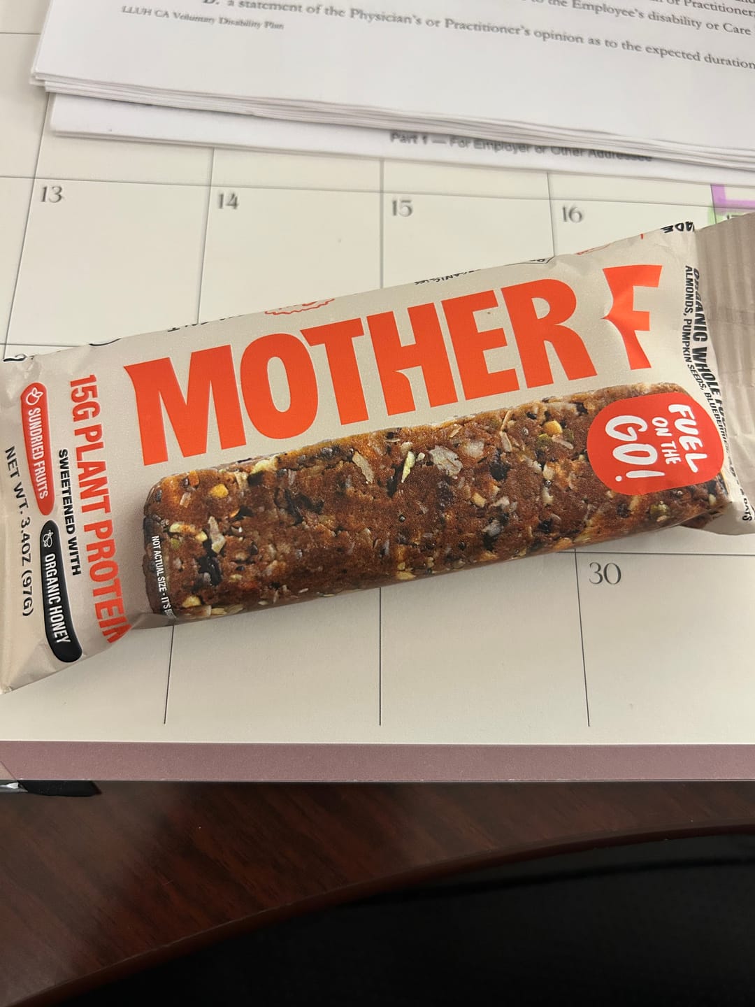 Customer photo review of The Mother F Bar (5 Bars)