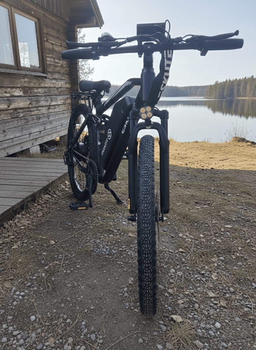 Customer photo review of Eskute® M200F 27.5" Full Suspension Electric Bike