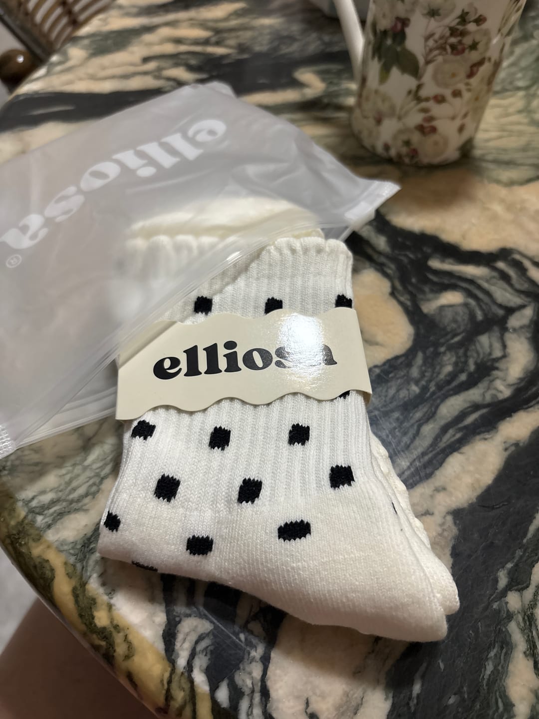 Customer photo review of Vanilla Polka Dots