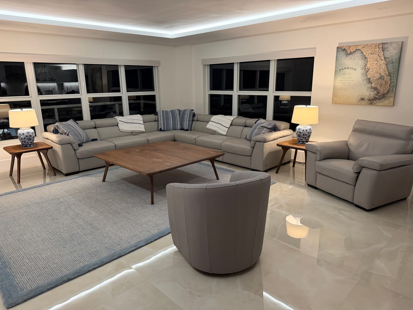 Customer photo review of Sidney Square Wood Coffee Table - Solid Walnut Wood - Mid Century Modern