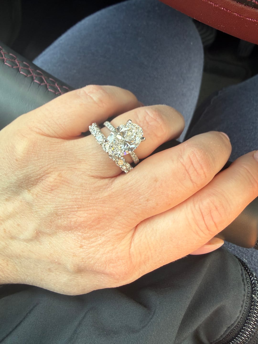 Customer photo review of 2.50-6.00 CT Round Cut Lab Grown Diamonds - Eternity Rings