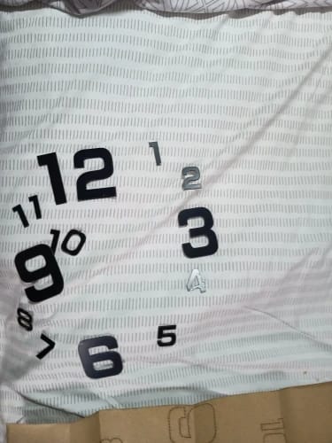 Customer photo review of 3D Frameless DIY Wall Clock