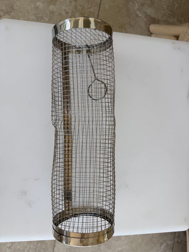 Customer photo review of Stainless Steel Grill Cage