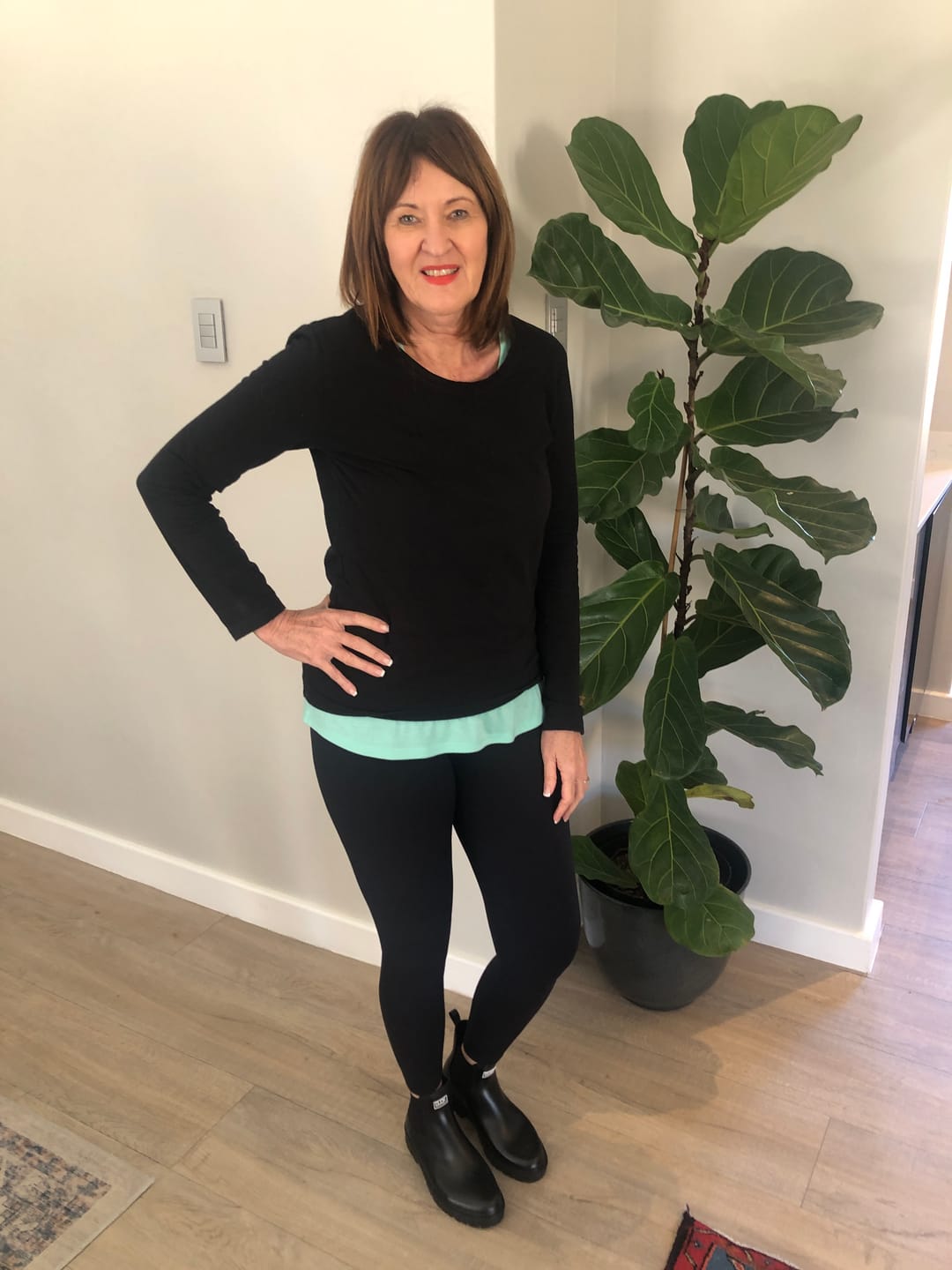 Customer photo review of Ink Butter Leggings