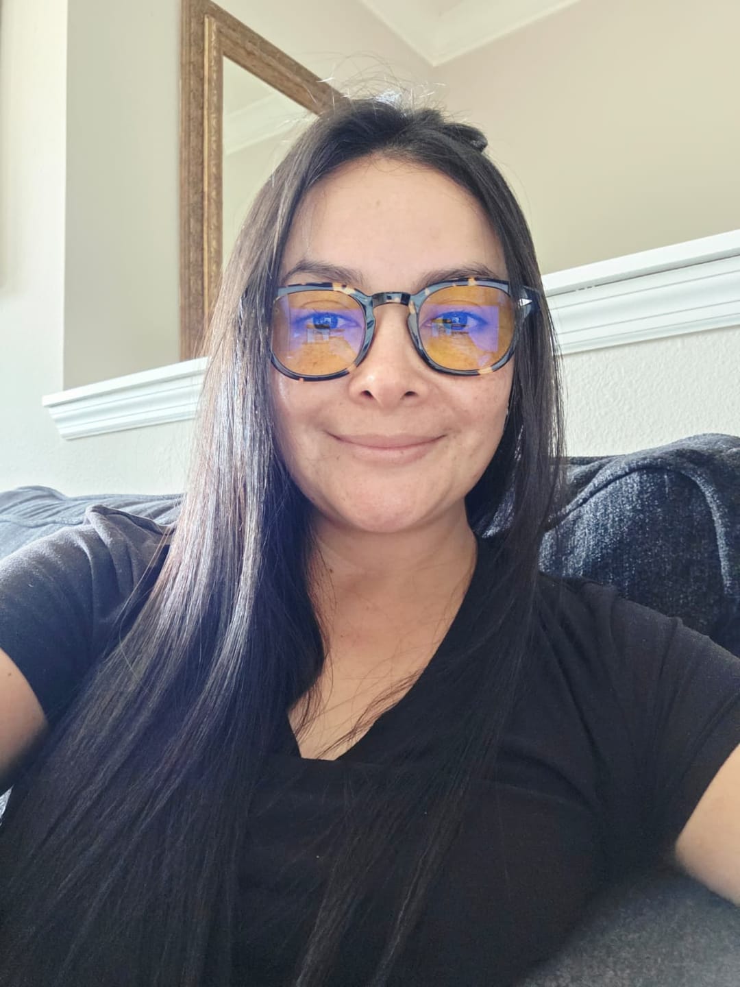 Customer photo review of Blue Light Glasses