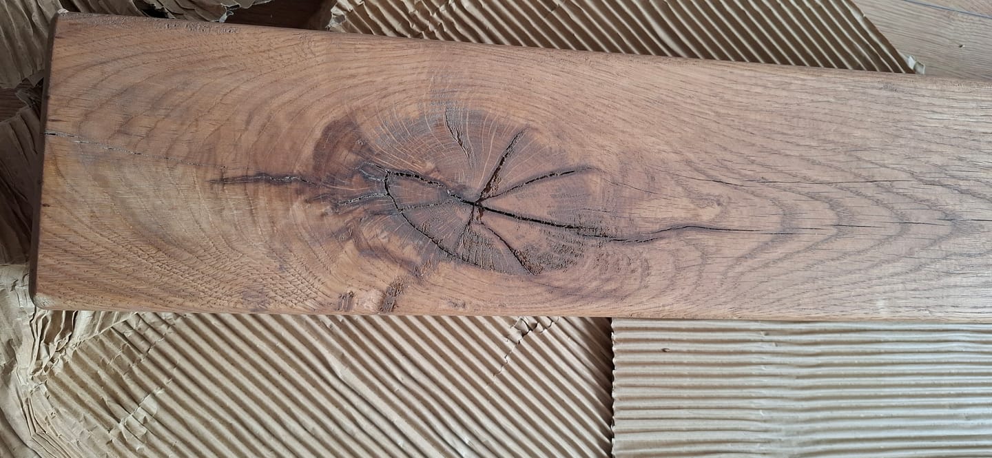 Customer photo review of Rustic Oak Fireplace Beam – 15cm × 10cm Mantel Beam