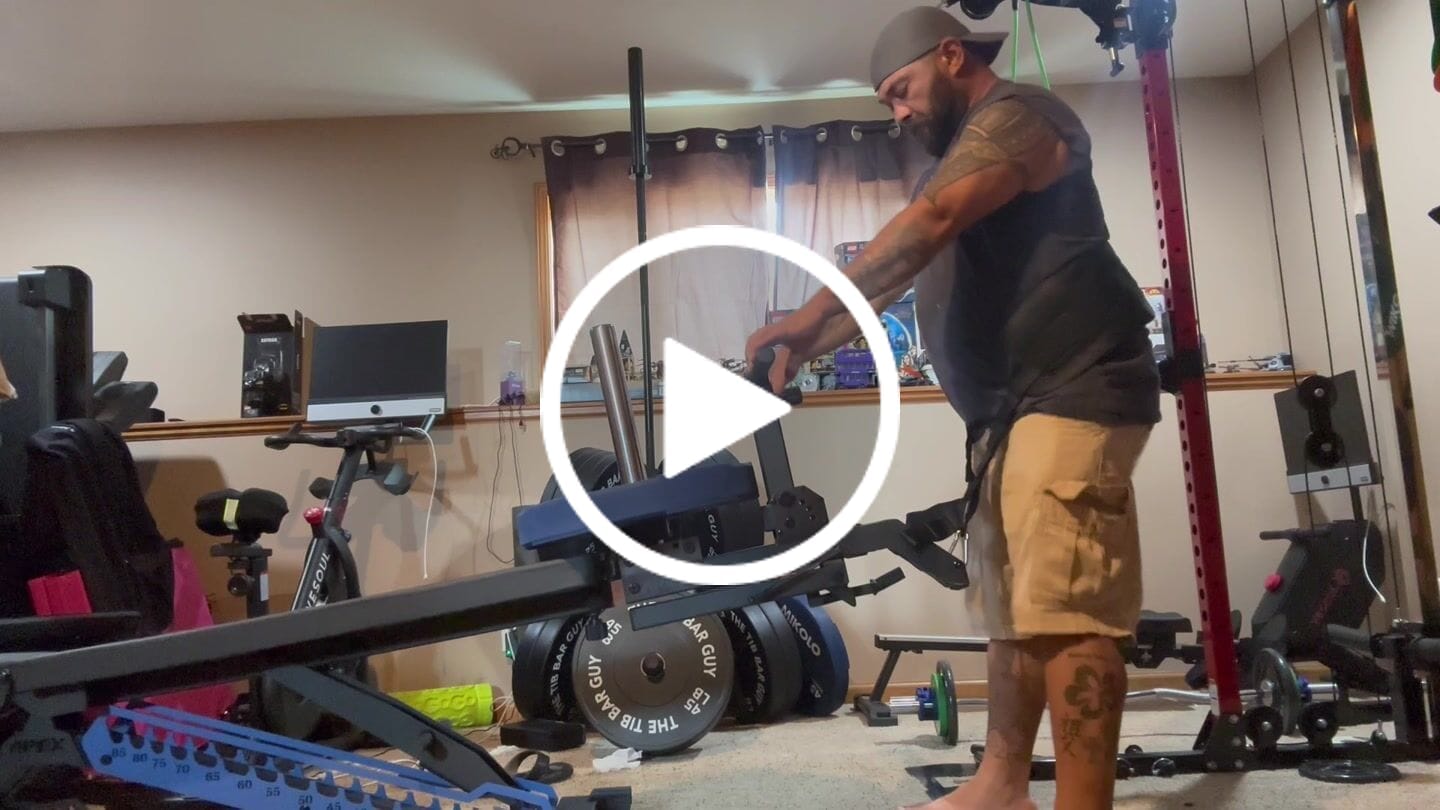 Customer video review of APEX BARRETT BELT SQUAT