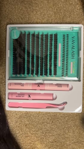 Customer photo review of BOOOM Lash Clusters