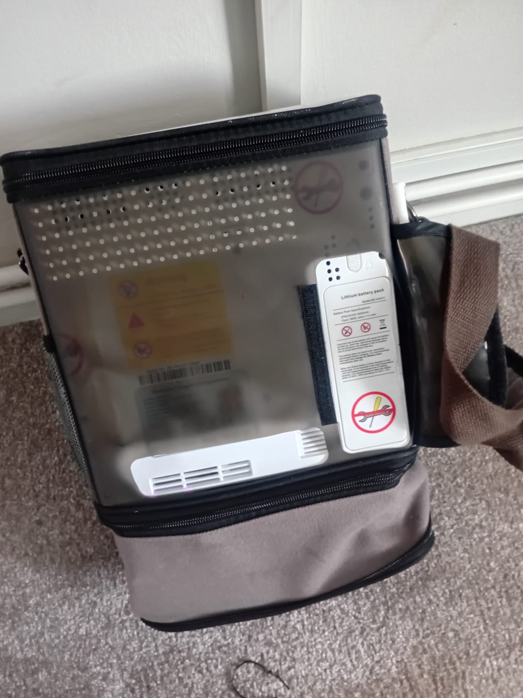 Customer photo review of 24V Replaceable Lithiumion Battery Oxygen Concentrator Accessories VP-6