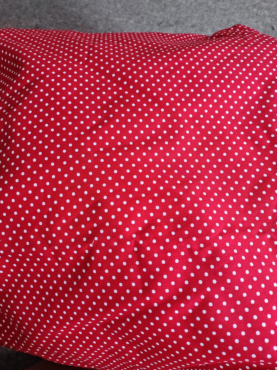 Customer photo review of Polka Dot Rose & Hubble Cotton Poplin Fabric